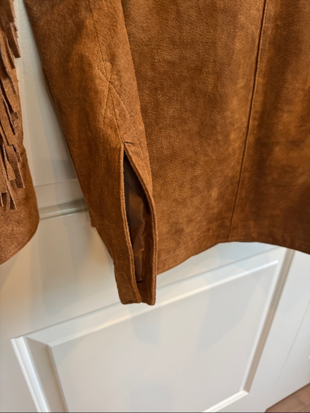 NWT Anthropologie Pilcro Danae Fringed Suede Jacket Sz SP - Picture 9 of 12